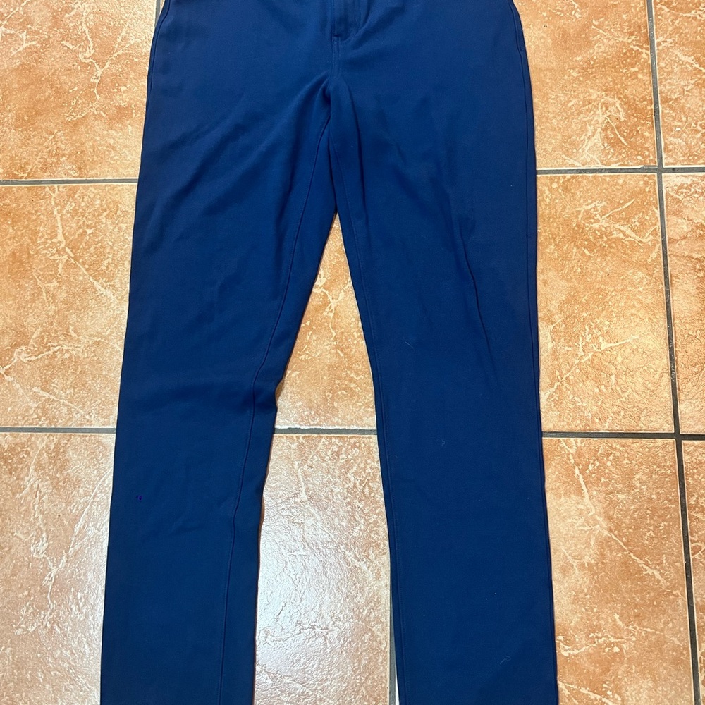 Calvin Klein Jeans Women’s Pants Size 12 Navy Blue Stretch Cotton Blend Slim Fit